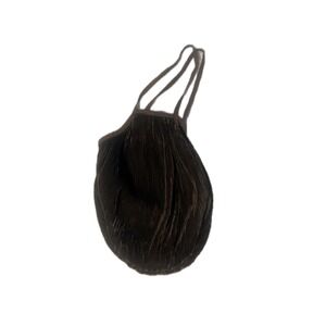 Free People Pleated Round Handbag Black Shoulder Bag